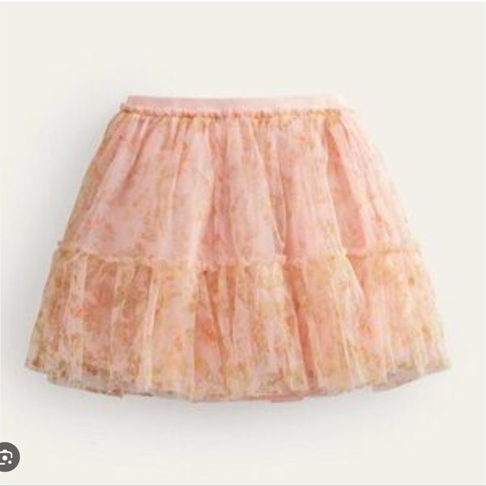 NWT Mini Boden Tulle Layered Butterfly Skirt Sz 7/8